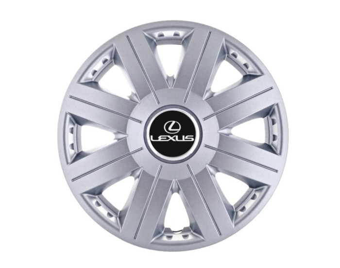 Set 4 capace roti Cosmos cromat R15, pentru gama auto Lexus
