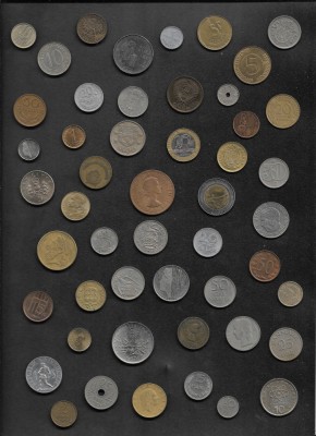 Set #3 50 monede diferite Europa (cele din imagine) foto