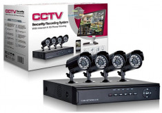 Sistem pentru interior/exterior DVR cu 4 camere foto