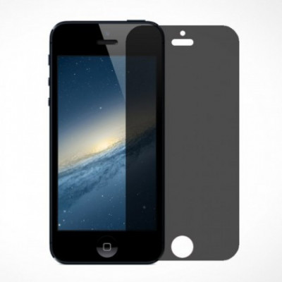 Folie Sticla Securizata 9D Privacy Apple Iphone 12 Pro Max, Tempered Glass Negru Blister foto