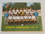 Foto fotbal - echipa SPORTUL Studentesc Bucuresti (sezonul 1987-1988)