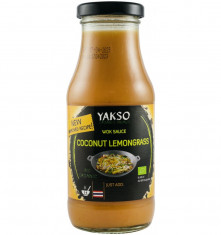Sos bio pentru wok cocos si lemongrass, 240ml Yakso foto
