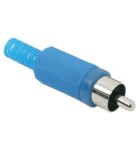 Mufa RCA tata executie din plastic albastru, Oem