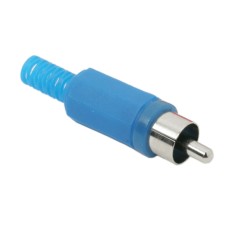 Mufa RCA tata executie din plastic albastru