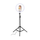 Lampa Circulara eLIVE JY-12, Tip Ring Light 31cm, Trepied 170cm, Stativ Masa