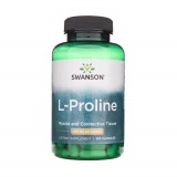 L-Proline (Prolina) 500 miligrame 100 capsule Swanson, Swanson Health Products