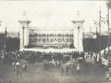 A3136N Cor al rom&acirc;nilor ardeleni pe scena Arenelor Romane la Expoziția Națională din 1906 de la București