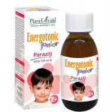 EnergoTonic Junior Sirop Antiparazitar Copii Plantextrakt 125ml - Natural, Paraziti Intestinali, Imunitate, Gust Placut