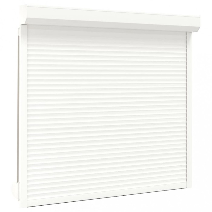 vidaXL Oblon rulant, alb, 160 x 150 cm, aluminiu