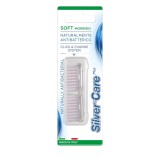 Cumpara ieftin Set 2 rezerve Soft periuta dinti interschimbabile Silver Care perii Soft cap Argint Periuta dinti Silver Care