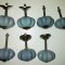 LOT 7 MANER / MANERE VINTAGE PENTRU MOBILA MOBILA , DIN CERAMICA PLINE