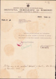 HST A1570 Semnătură olografă Sabin Manuilă 1938 Institutul Demografic