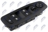 Comutator macara geam Peugeot 208 2012-, 2008 2013-, Citroen C3 2013-; 16+8 pini; 98007436ZD; NTY, aftermarket