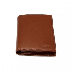 Portofel din piele naturala maro ocru, Gold Life, original Magrot fara capsa Gold Life 970