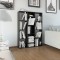 vidaXL Separator cameră/Bibliotecă, negru, 100 x 24 x 140 cm, PAL