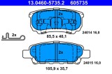 ATE 13.0460-5735.2 set placute frana,frana disc