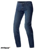 Cumpara ieftin Blugi (jeans) barbati pentru scuter - motocicleta Seventy model SD-PJ14 tip Slim fit culoare: albastru &ndash; Clasa AA XXXL