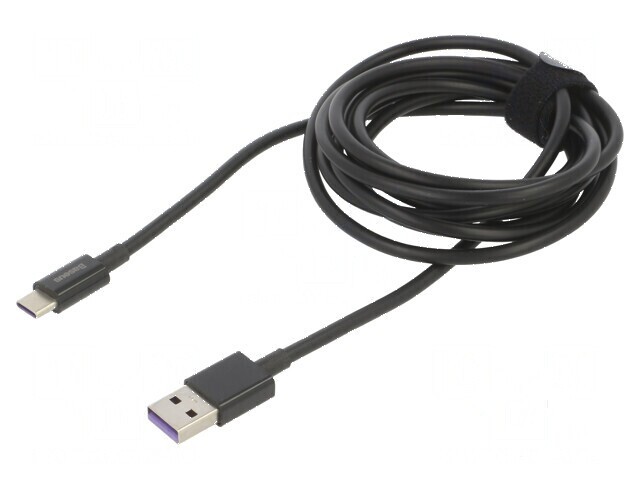 Cablu USB A la USB C 2m 66W negru
