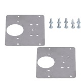 Set 2 placi reparare balama, pentru fixarea usilor dulapurilor, JENUOS&reg;, 90&times;90&times;1 mm