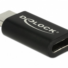 Adaptor USB 4 type C 40Gb/8K60Hz/140W T-M port saver, Delock 65697