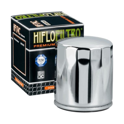 MBS Filtru ulei cromat, Cod OEM Harley 63793-01K, Cod Produs: HF174C foto