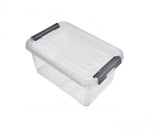 Cumpara ieftin Cutie de depozitare cu capac 6L, transparent - NOU