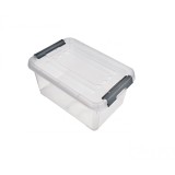 Cutie de depozitare cu capac 6L, transparent - NOU