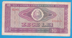 (3) BANCNOTA ROMANIA - 10 LEI 1966, REPUBLICA SOCIALISTA ROMANIA foto