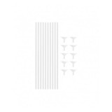 Set 10 Bete Si 10 Rozete Albe 40 cm
