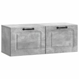 vidaXL Oglindă TV montată pe perete Gri Beton 78,5 x 31 x 30 cm 899398