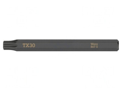 Capăt șurubelniță Torx TX30 70mm 1/4&amp;quot; foto