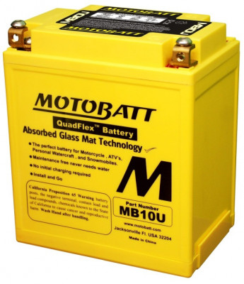 Baterie Moto Motobatt 14,5Ah 175A 12V MB10U foto