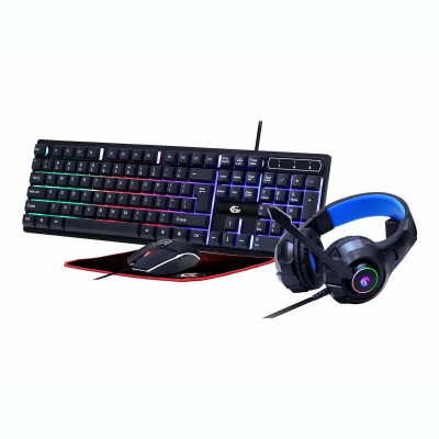 Kit tastatura mouse mousepad si casti gaming GEMBIRD GGS-UMGL4-02 foto