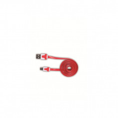 Cablu de Date MicroUSB 1A 1M Rosu