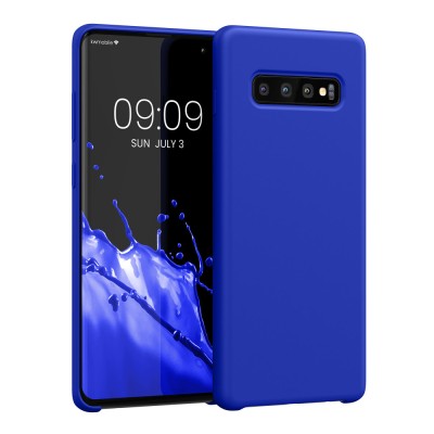 Husa Kwmobile pentru Samsung Galaxy S10 Plus, Albastru, Silicon, 49028.134 foto