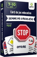 Semne de circulatie. Carti de joc educative