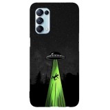 Husa compatibila cu Oppo A53 model UFO, Silicon, TPU, Viceversa, Transparent, Carcasa
