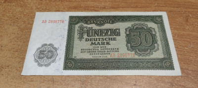 Bancnota 50 Deutsche Mark 1948 AB2896778 #A5928HAN foto