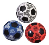 Minge fotbal material PVC piele ecologica, diametru 23 cm, marime normala de joc, pentru teren fotbal de iarba sau sintetic, model Classic