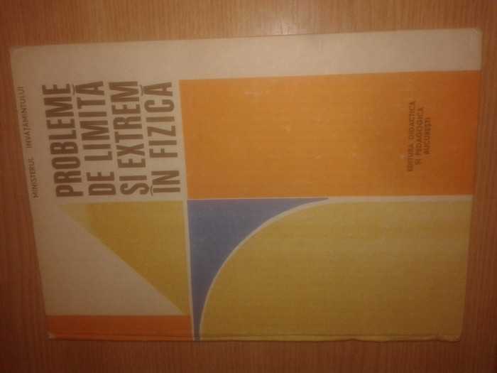 Probleme de limita si extrem in fizica - Romulus Sfichi (EDP, 1990; ed. a II-a)