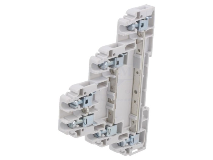 Conector &icirc;mbinare șine 32A 690V