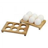 Suport din lemn pentru 6 oua