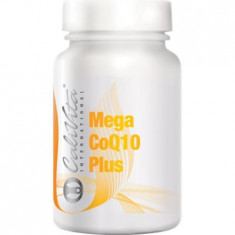 Supliment bogat in coenzima Q10 cu vitamina E, beta-caroten si seleniu pentru sustinerea functiilor vitale, Mega Co Q10 Plus, 60 capsule, CaliVita foto
