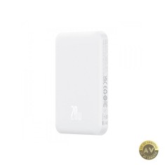 Baterie Externa Wireless Baseus Magnetic Mini 5000mAh 20W PD + FQI 1 x QI - 1 x USB-C Alba P10022107223-00