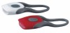 Set lumini bicicleta silicon Twins, 2 LED-uri albe + 2 LED-uri rosii super bright, 2 functii