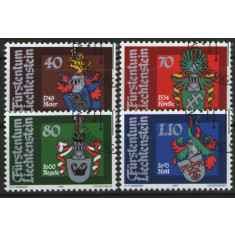 Liechtenstein 1981 - steme, serie stampilata