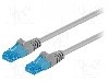 Patch cord Cat 6a, U/UTP, conexiune 1:1, rotund, 3m, Goobay - 55422