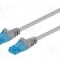 Patch cord Cat 6a, U/UTP, conexiune 1:1, rotund, 1m, Goobay - 55419