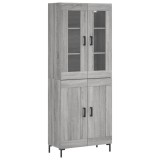 Cumpara ieftin Dulap inalt, gri sonoma, 69,5x34x180 cm, lemn compozit