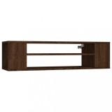Cumpara ieftin Dulap TV suspendat, stejar maro, 100x30x26,5 cm, lemn compozit